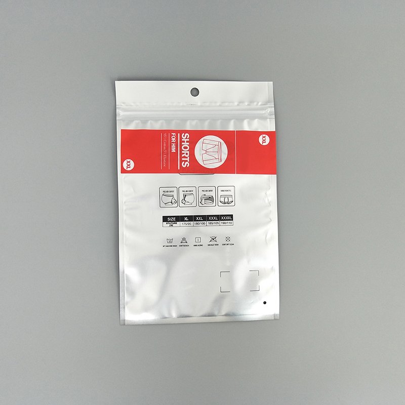 Mens Underwear Packaging Bag Design Clear Underwear Packaging Bag